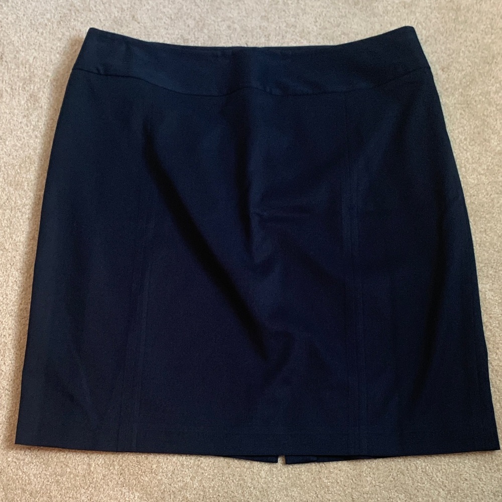 Anne Klein Dark Blue Pencil Skirt